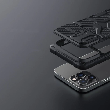 Nillkin Adventruer Case Hülle für iPhone 13 Pro Max gepanzerte Hülle mit Kameraabdeckung rot