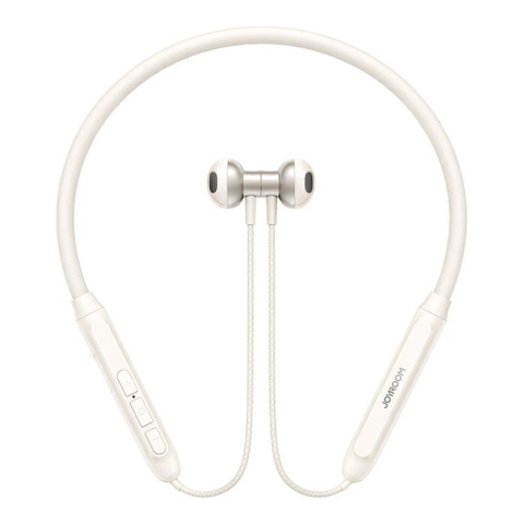 Słuchawki bezprzewodowe na szyję Joyroom JR-D8 kremowa biel Bluetooth 5.4