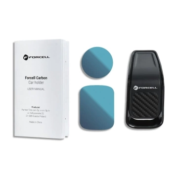 FORCELL F-GRIP Carbon B060 magnetische Autohalterung für Kühlergrill schwarz