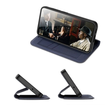 Dux Ducis Skin X2 Schutzhülle für Samsung Galaxy S23 Flip Cover Wallet Stand blau