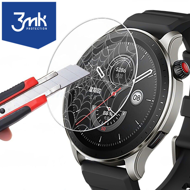 Szkło hybrydowe do Xiaomi Amazfit GTR 4 46mm 3szt 3mk Watch Protection FlexibleGlass
