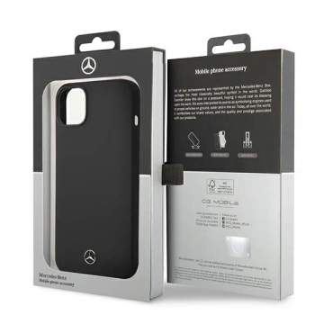 Etui Mercedes MEHCP14MSILBK für Apple iPhone 14 Plus 6,7 Hardcase Silicone Line