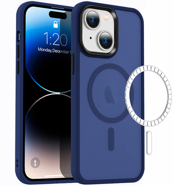 Etui ochronne na telefon MagMat Case do MagSafe do Apple iPhone 13 Mini Matte Navy + Szkło