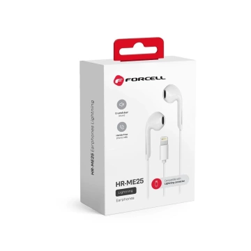 Forcell F-Audio HR-ME25 Lightning Wireless In-Ear-Kopfhörer für Apple, weiß