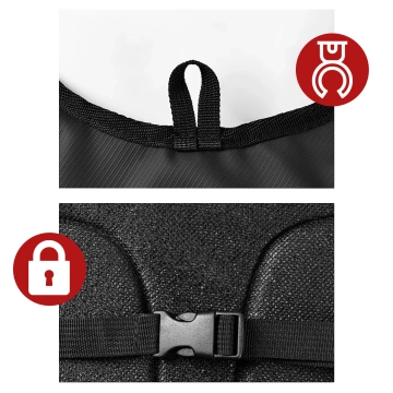 Fahrradrucksack mit 2-Liter-Trinkblase für Radfahrer, Läufer und alle, die gerne Rad fahren, Schwarz