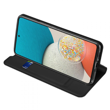Dux Ducis Skin Pro Leder Schutzhülle für Samsung Galaxy A53 5G Schwarz