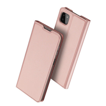 Etui Portfel DuxDucis SkinPro für Samsung Galaxy A22 5G Rose Gold
