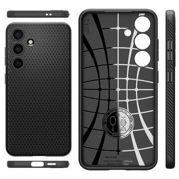 Etui Spigen Liquid Air für Samsung Galaxy S24 Plus Mattschwarz