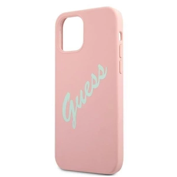 Guess GUHCP12SLSVSPG iPhone 12 mini 5,4 "pink grün / grün pink Hardcase Silikon Vintage