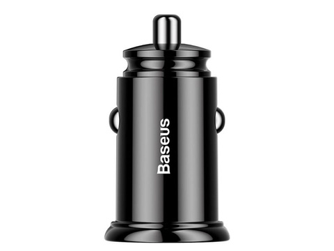 Baseus Dual Quick QC 3.0 2x USB 30W Autoladegerät schwarz