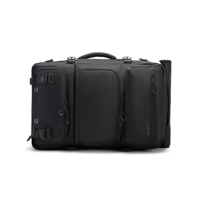 Plecak Antykradzieżowy wodoodporny Bange 30L miejski podróżny 51x32x20 cm do pracy samolotu męski damski z zamkiem szyfrowym i odpinaną saszetką Czarny