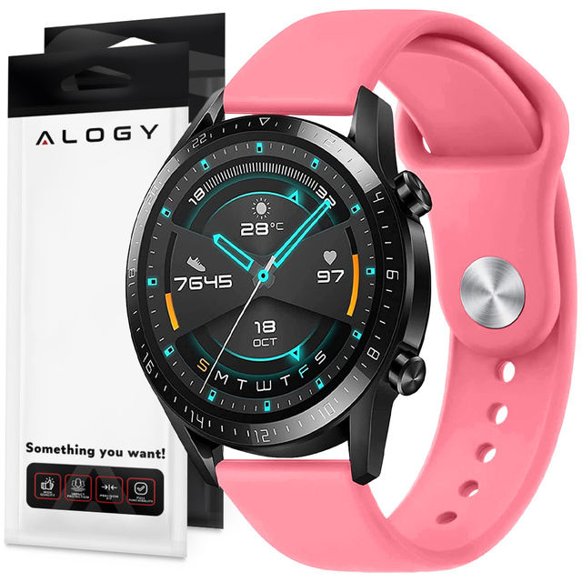 Universalarmband Sport Alogy Armband für 20 mm Pink Sand Smartwatch