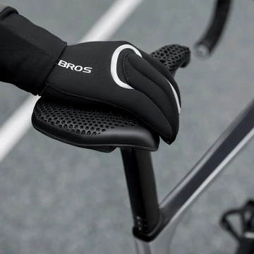 Rękawiczki rowerowe Rockbros Wodoodporne L/XL Czarne