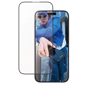 Gehärtetes Glas für iPhone 16 Plus PanzerGlass Displayschutzfolie Aluminiumrahmen Ultraweite Passform mit Aluminiumrahmen
