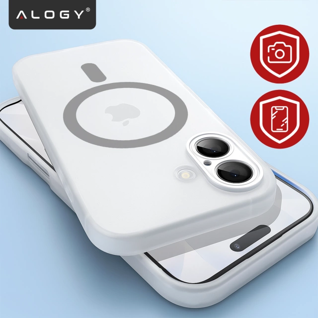Etui do Apple iPhone 17 – matowa obudowa do MagSafe z ochroną obiektywu, smukłe i odporne na zarysowania, idealne dopasowanie – Alogy Skinny MatteCase™ Białe