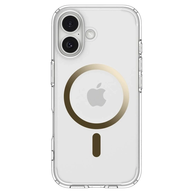 Etui do iPhone 17 Spigen Ultra Hybrid Mag MagSafe Clear/Gold