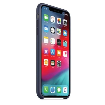 Original Schutzhülle für Apple MRWG2ZM/A für Apple iPhone Xs Max nachtblaue Silikonhülle