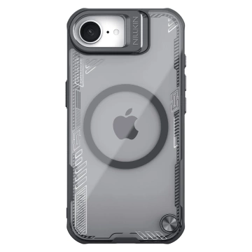 iPhone 16e Hülle Nillkin Iceblade MagSafe Stand Schwarz