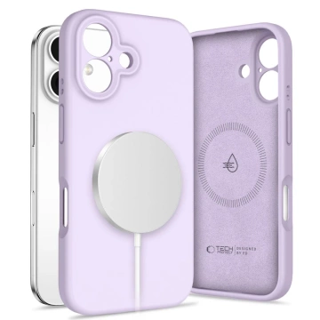 Etui Tech-Protect Liquid Silicone MagSafe iPhone 16 Mauve