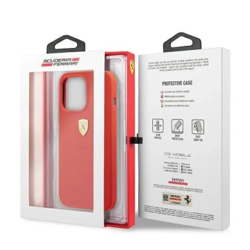 Ferrari FESIHCP13XRE iPhone 13 Pro Max 6,7" czerwony/red Hardcase Silikon