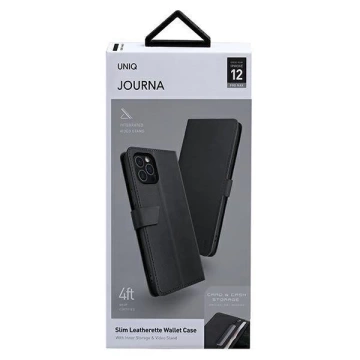 UNIQ Casebook Journa iPhone 12 Pro Max 6.7" grau / dunkelgrau