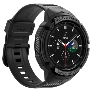 Etui Spigen Rugged Armor „Pro“ für Samsung Galaxy Watch 6 Classic (47 mm) schwarz