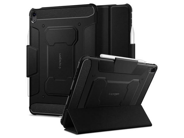 Etui Spigen Rugged Armor Pro für Apple iPad Air 4 2020 / 5 2022 Schwarz