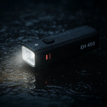 EH 400 LED-Fahrradfrontlicht, einstellbare 400 Lumen, 2000 mAh, wasserdicht, schwarz
