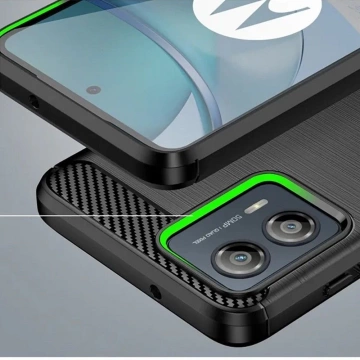 Etui Tpucarbon für Motorola Moto G73 5G Schwarz
