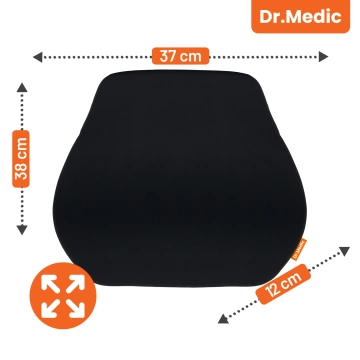 DR.MEDIC LumbarGuard™ Auto-Rückenkissen Ergonomisches Lendenkissen für Autositze für Fahrer und Beifahrer