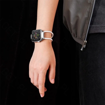BASEUS Apple Watch Armband 3/4/5/6 / SE 38-40mm Weiß / Rosa