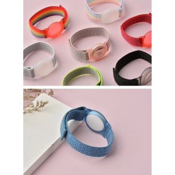 Nylonband für Kinder für Apple AirTag Blue