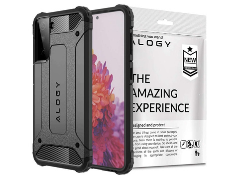 Alogy Hard Armor Hülle für Samsung Galaxy S21 Plus grau