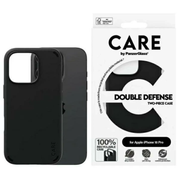 Etui do iPhone 16 Pro CARE von PanzerGlass Double Defense Black