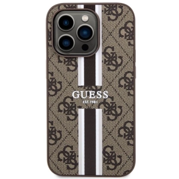 Etui Guess GUHMP14XP4RPSW für iPhone 14 Pro Max 6,7" Hardcase 4G bedruckte Streifen MagSafe