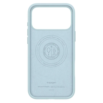 Etui do iPhone 17 Pro Spigen Silicone Fit Mag MagSafe Mute Blue