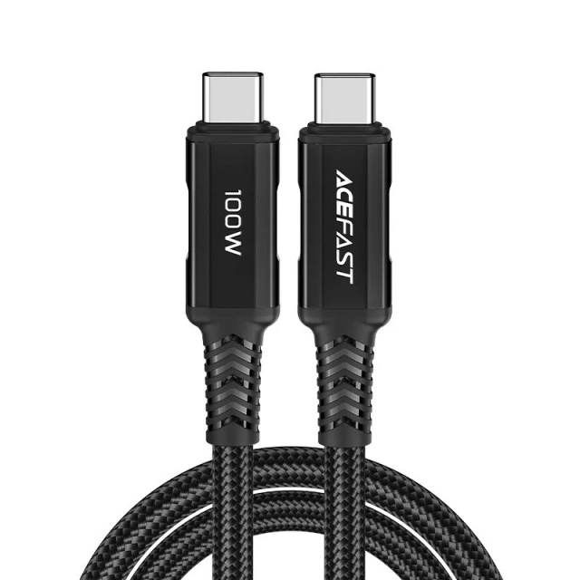 Acefast Kabel USB Typ C - USB Typ C 2m, 100W (20V / 5A) schwarz (C4-03 Black)
