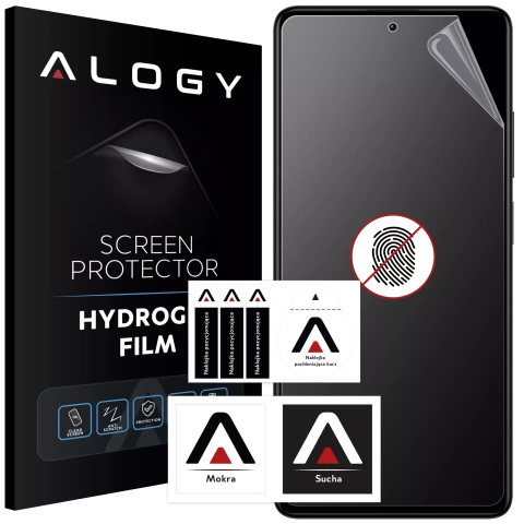 Folia "MATOWA" do Xiaomi Redmi Note 12 PRO / Poco X5 Pro 5G Hydrożelowa Alogy HydroSkin Matte Pro™ na ekran do etui "BEZ ODCISKU PALCÓW"