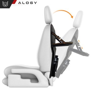 2x Auto Organizer Auto Reisetisch Autositzschutz Rücksitzlehne Sitz Alogy Schwarz