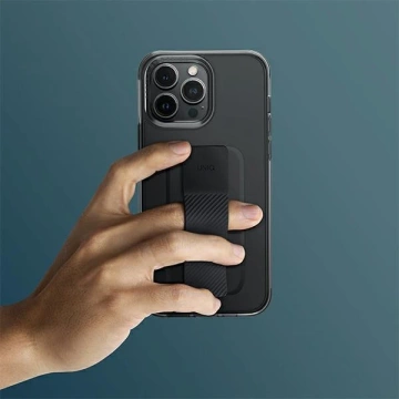 UNIQ Hülle Heldro Mount iPhone 14 Pro Max 6.7" grau/vapour smoke