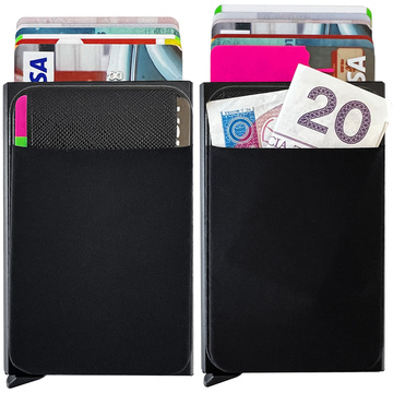 Alogy Anti-Diebstahl-Geldbörse RFID-Smartcard-Halter Schwarz