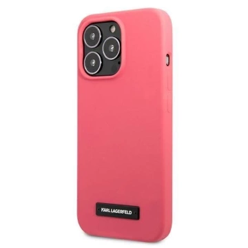 Karl Lagerfeld KLHCP13LSLMP1PI iPhone 13 Pro / 13 6,1" Hardcase fuksja/fuchsia Silikonplakette