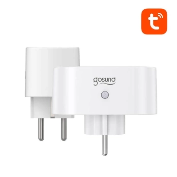 Podwójne inteligentne gniazdko WiFi Gosund SP211, 2 sztuki 3500W (dwupak) Tuya