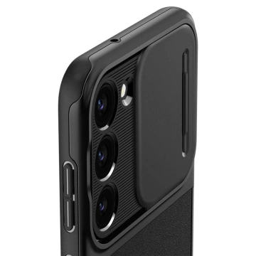 Etui Spigen Optic Armor für Samsung Galaxy S23 Schwarz