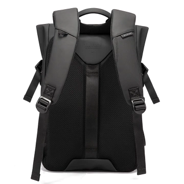 Bange wasserdichter Rucksack für 15,6-Zoll-Laptop, Stadtreisender, 45 x 30 x 16 cm, für Arbeit, Flugzeug, Herren, Damen, mit USB-Anschluss Schwarz