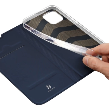 Dux Ducis Skin Pro Holster Flip Cover für iPhone 14 Plus blau