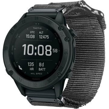 Nylonarmband für Garmin Fenix ​​​​5x 6x 7x Pro 26 mm Nylonband Sport Schwarz