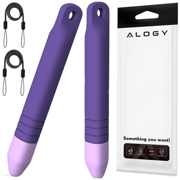 2x Stylus Kapazitiver Touchscreen-Stift für Telefon Tablet Alogy Stylus Pen für Kinder 10 cm Lila