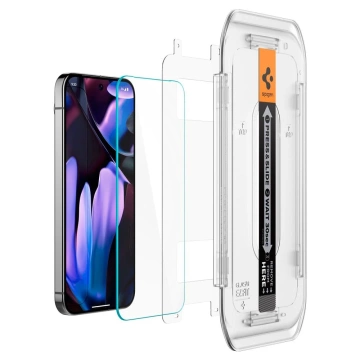 Spigen Glas.Tr „EZ FIT“ gehärtetes Glas 2er-Pack für Google Pixel 9 Pro XL, klar