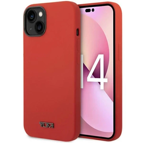 Etui na telefon Tumi Liquid Silicone hardcase do iPhone 14 czerwony/red